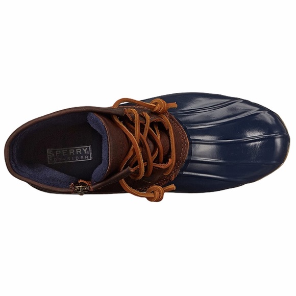 NEW Sperry Saltwater Waterproof Navy Duck Boot - Picture 4 of 16